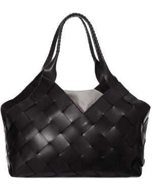 Dragon Diffusion Bolso Shopper Con Asa Trenzada - Negro