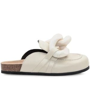 JW Anderson Chain-Detail Mules - White