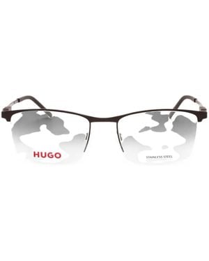 HUGO Rectangle-Frame Glasses - White