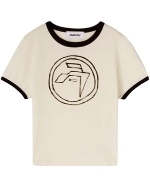 Ambush プリント Tシャツ - ナチュラル
