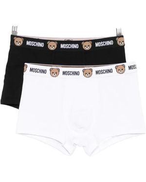 Moschino Teddy Bear Logo-Waistband Boxers (Set Of Two) - Black