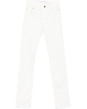 Karl Lagerfeld Buttoned Straight-Leg Jeans - White