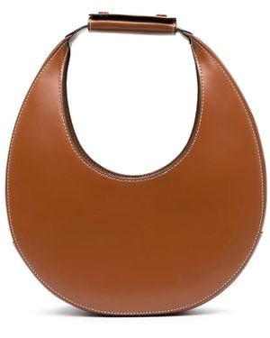 STAUD Sac Porté Épaule Moon En Cuir - Marron