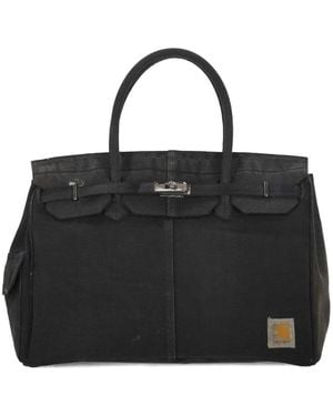 ANOTHER CHANCE Logo-Patch Tote Bag - Black