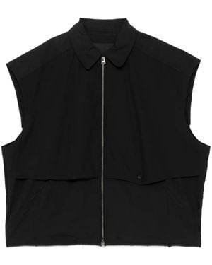 CROQUIS Logo Sleeveless Jacket - Black