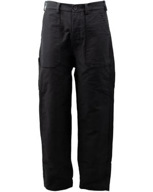 Casey Casey Patch-Pocket Trousers - Black