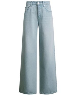 12 STOREEZ 431 Button-Fastening Wide-Leg Jeans - Blue