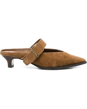 Ash Tessa Mules Aus Wildleder - Braun