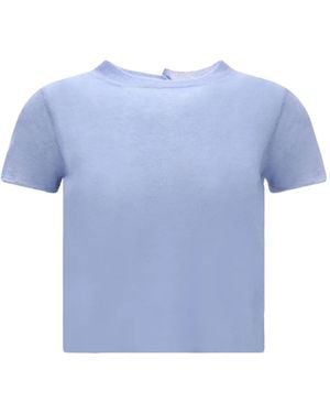 Haikure T-Shirt Con Bottoni - Blu
