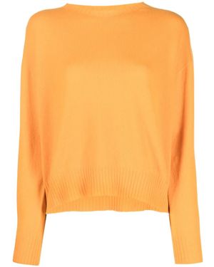 Twinset Kaschmirpullover Mit Tiefen Schultern - Orange