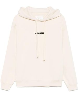 Jil Sander Hoodie À Logo Imprimé - Neutre