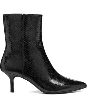 Geox Pointed-Toe Ankle Boots - Black