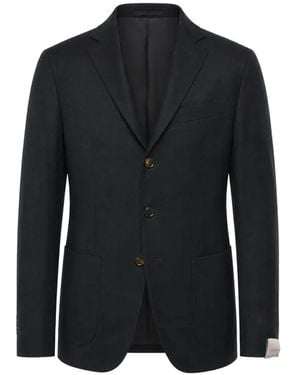 Corneliani Circle Patch-Pocket Blazer - Blue