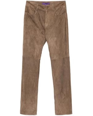 Ralph Lauren Suede Trousers - Brown