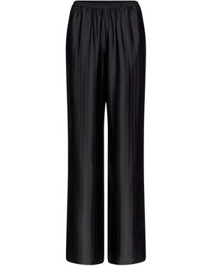 Loulou de Saison Kadala Striped Elasticated Trousers - Black