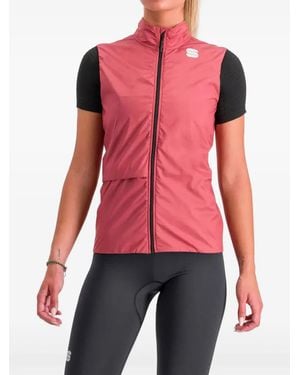 Sportful Logo-Prinbt Ski Top - Red