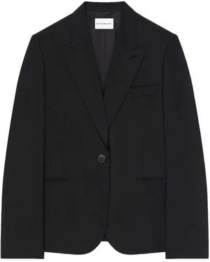 Givenchy Peak-Lapel Single-Breasted Jacket - Black