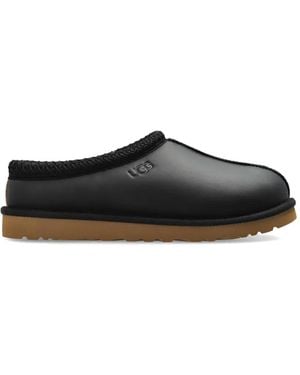 UGG Tasman Leather Slippers - Black