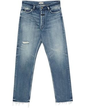 Fear Of God Distressed Five-Pocket Denim Jeans - Blue