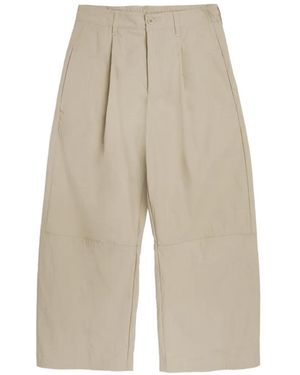 YMC Drop Out Pleated Pants - White