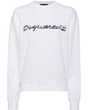 DSquared² Cotton Sweatshirt - White