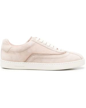 Fabiana Filippi Baskets En Daim À Ornements Métallisés - Pink