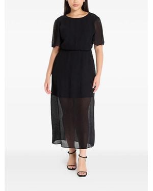 Samsøe & Samsøe Salucindy Short-Sleeve Midi Dress - Black
