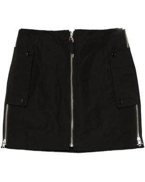 Toga Zipped Mini Skirt - Black