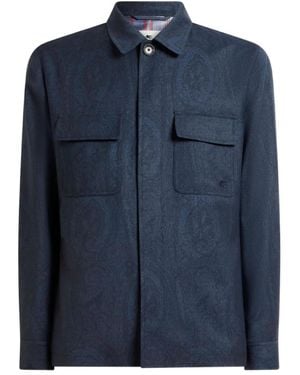 Etro Flap-Pocket Jacket - Blue