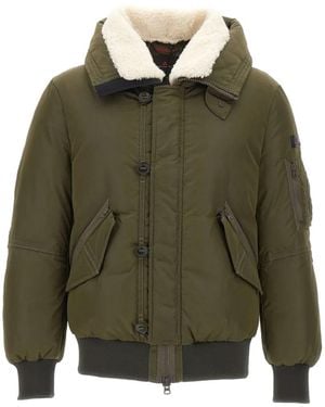 Peuterey Hooded Bomber Jacket - Green