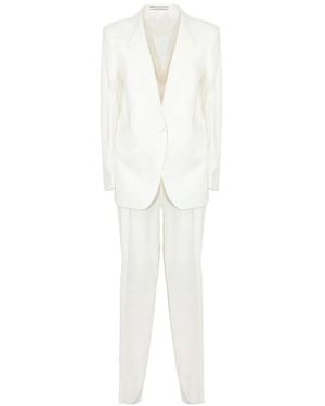 Tagliatore Adrianne Single-Breasted Suit - White