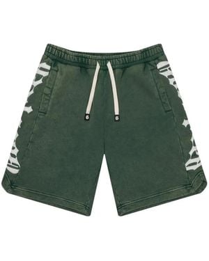 Godspeed Courtside Logo-Print Shorts - Green