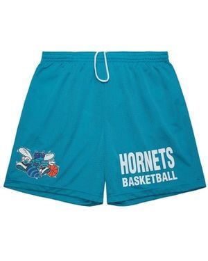 Mitchell & Ness Charlotte Hornets Hardwood Classics Gameday Shorts - Blue