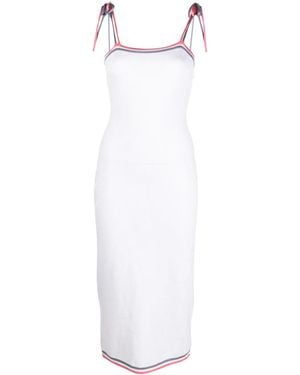 Fendi Ff Midi Dress - White