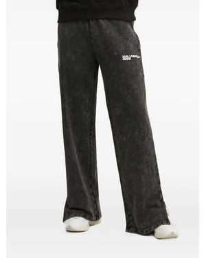 Karl Lagerfeld Side-Split Pants - Black