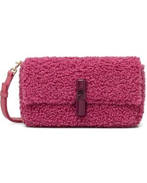 Furla Iridescent Boucle Toggle Cross Body Bag - Purple