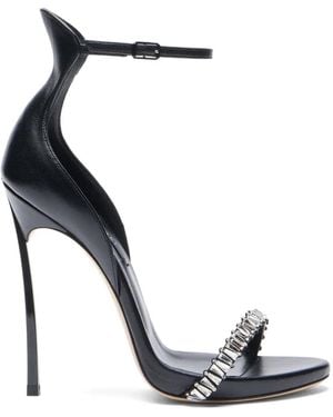 Casadei Rhinestone-Embellished Sandals - White