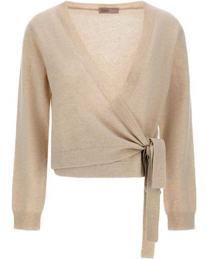 Herno Gewickelter Cardigan - Natur