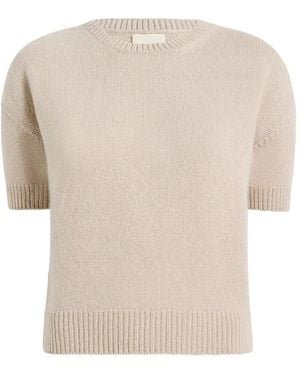KHAITE Jersey Golden - Blanco