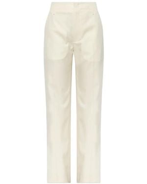 KENZO Pressed-Crease Tailored Pants - White
