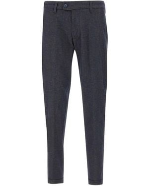 Re-hash Mucha10 Belt-Loops Button Pants - Blue