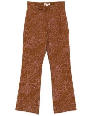 MASU Ausgestellte Flocky Web Hose - Braun