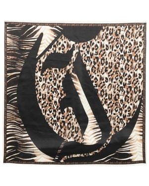 Just Cavalli Animal Print Scarf - Black