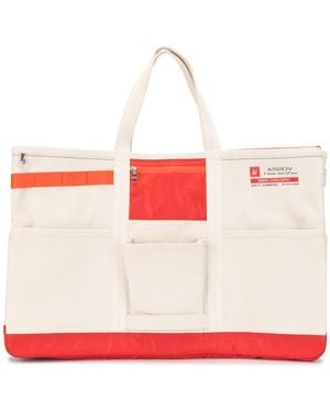 AS2OV Alberton Canvas Tote Bag - Red