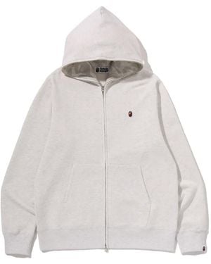 A Bathing Ape One Point Full-Zip Hoodie - White