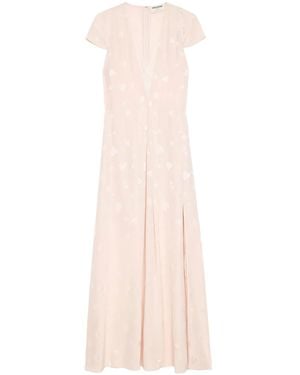 Zadig & Voltaire Ravir Silk Maxi Dress - Pink