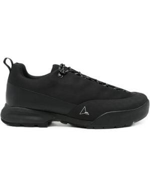 ROA Logo-Print Panelled Trainers - Black