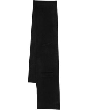 ALAINPAUL Flap-Pocket Scarf - Black