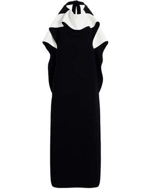 Proenza Schouler Sanna Ruffled Midi Dress - Black