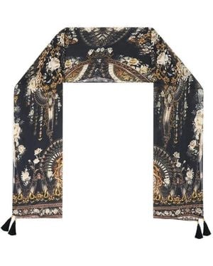 CAMILLA Flamenco Folklore Scarf - Black